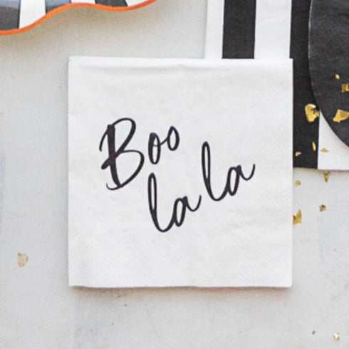 Boo La La Paper Cocktail Napkins | Halloween | Set 20