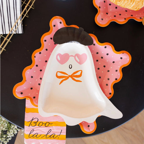 Boo Halloween Paper Beverage Napkins | Black & White | Set 24 (Copy)