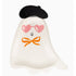Boo La La Ghost Shape Paper Party Plates | Halloween Table Decor | Set 8