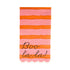 Boo La La Striped Halloween Party Paper Napkins | Pink & Orange | Set 24