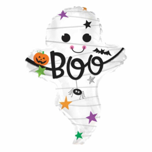 Boo! Cute Mummy Ghost Halloween Balloon | 25 INCH