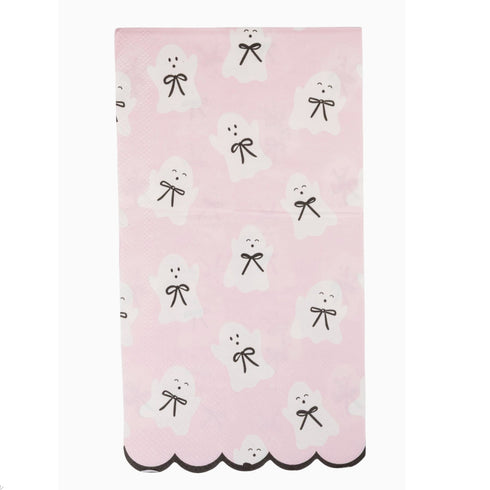 Bow Ghosts Paper Halloween Party Napkins | Set 24