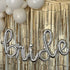 Bride Script Letter Balloon Banner Kit | Silver | Gold | Rose Gold