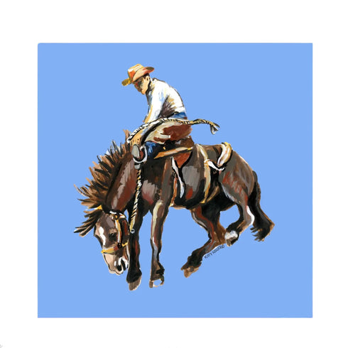 Cowboy Bronc Rider Paper Party Napkins | Package 8