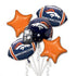 Denver Broncos Football Balloon Bouquets | Super Bowl 2026 Party
