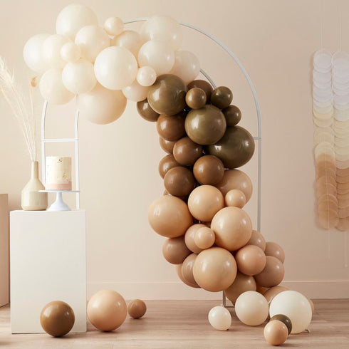 Latex Balloon Garland Kit | Brown Ombre