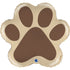 Brown and Tan Paw Print Foil Balloons | 24 Inch