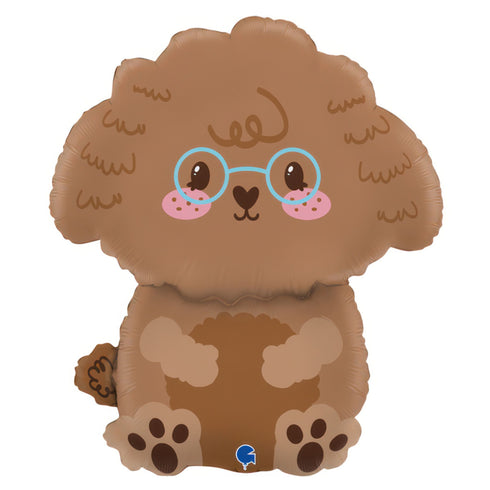 Toy Poodle Puppy Dog Foil Balloons | 28 Inch