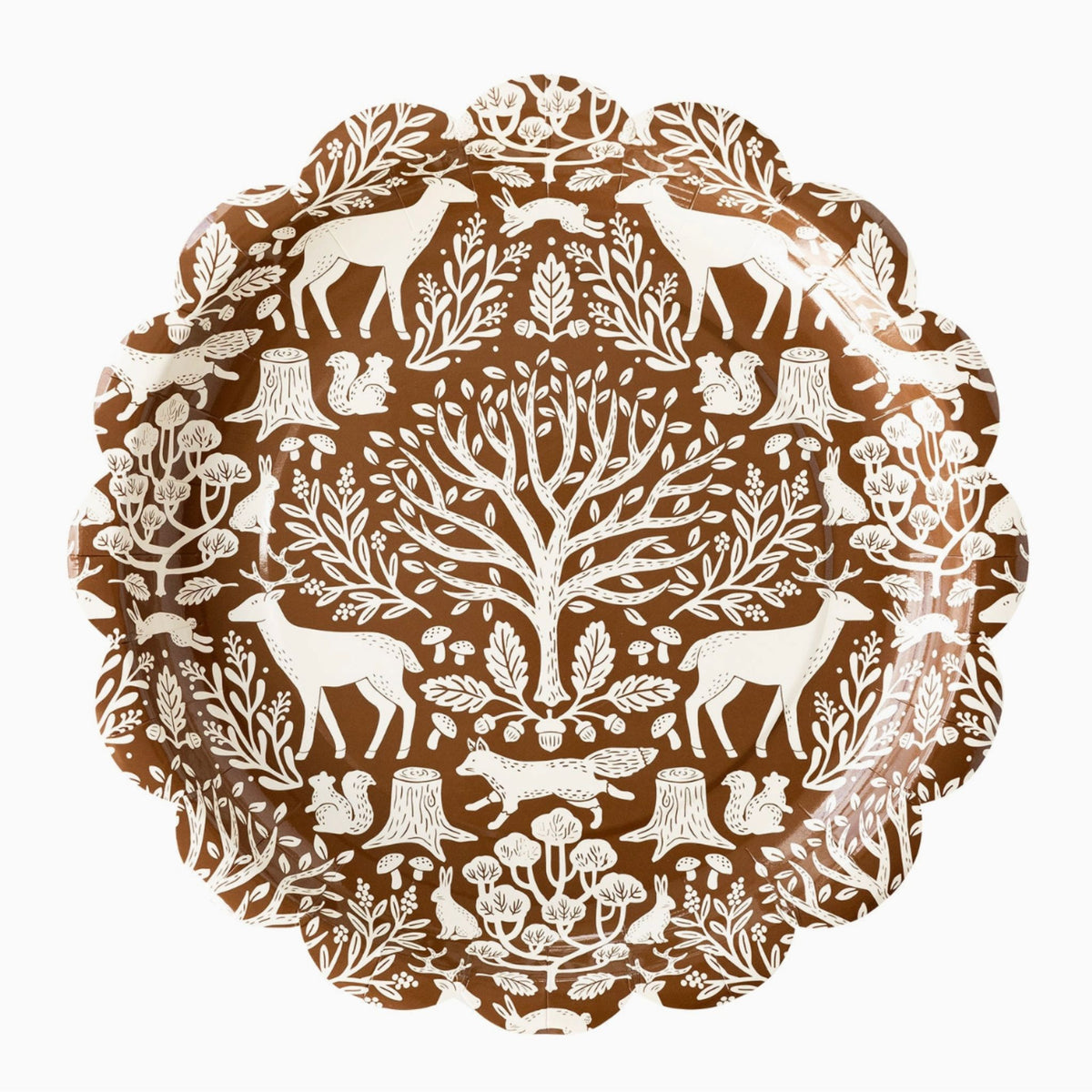 Woodland Toile Paper Party Plates | partyHAUS