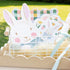 Blue Bow Bunny Paper Party Plates | Package 8