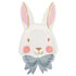 Blue Bow Bunny Paper Party Plates | Package 8