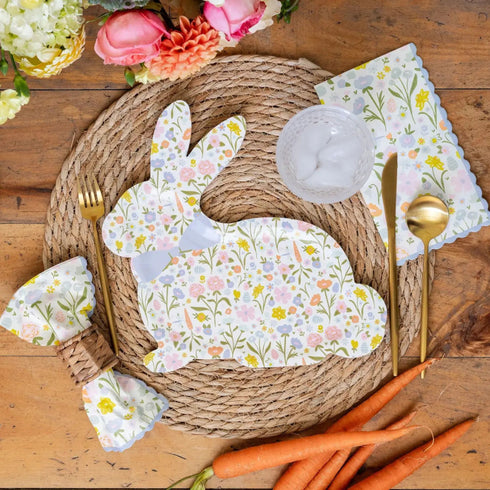 Floral Paper Party Napkins | Package 24