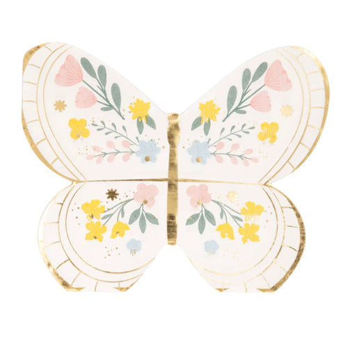 Pastel Butterfly Paper Party Napkins | Mix of 2 Designs | Package 18