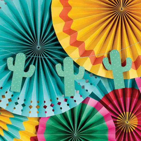 Cactus Paper Party Banner Garland | First Fiesta Party Decorations | 6 Feet