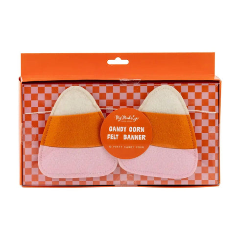 Felt Candy Corn Halloween Party Banners | 6 Feet