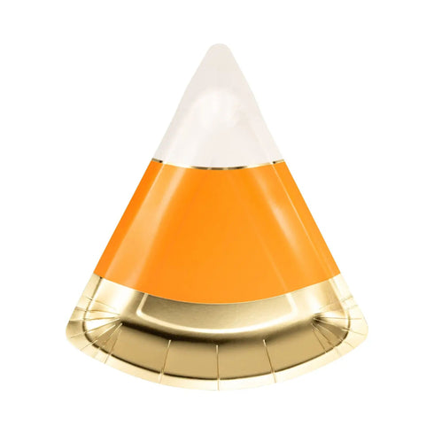 Ombre Candy Corn Paper Plates | Package 8
