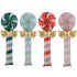 Holiday Candy Lollipop Foil Balloons | 51 Inch | Pink, Green, Red and Blue | Air Fill Only