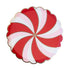 Peppermint Swirl Christmas Scalloped Paper Plates | Package 8