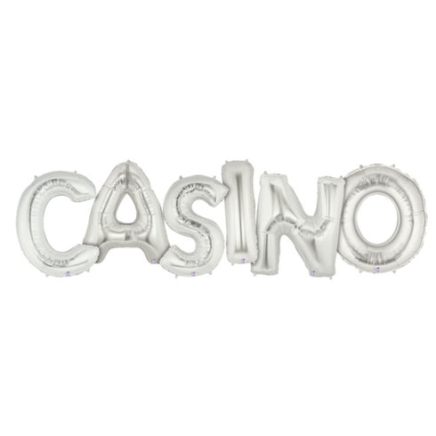 Casino Letter Balloon Banner Kit