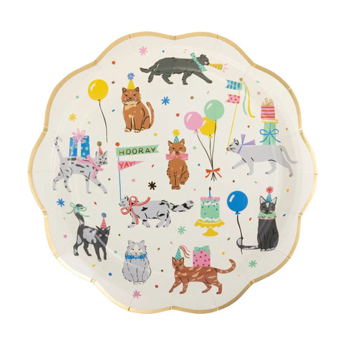 Kitty Cat Party Paper Plates | Set 8