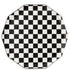 Black and White Checkered Paper Party Plates | Package 8