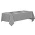 Black and White Checkered Plastic Party Table Cloth | 54" x 96"