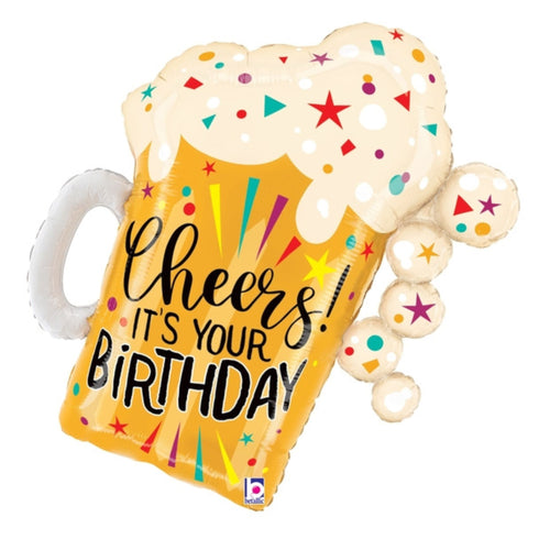 Birthday Beer Mug Balloons | 27 INCH