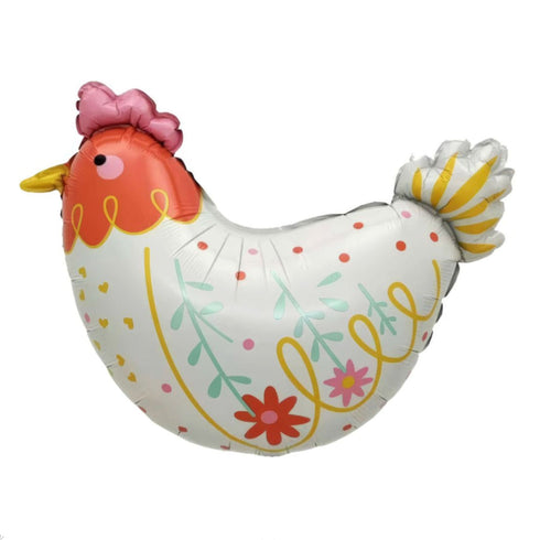 Scandinavian Hen Chicken Foil Balloons | Easter Balloons | 23 Inch