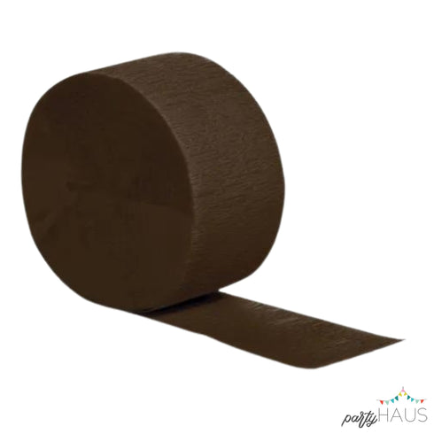 Brown Crepe Paper Party Streamers | 81'