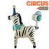 Circus Zebra Foil Balloons | 30 x 38 Inch | Standing Air Fill Only