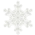 Clear Snowflake Balloons | 31 Inch