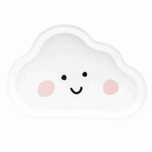 Smiley Cloud Paper Plates