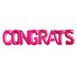 Congrats Letter Balloon Banner | Gold | Silver | Rose Gold | Pink | Blue