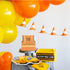 Construction Cone Party Garland Banner | 6 Feet | 3D