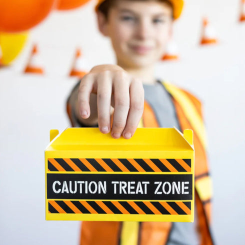 Construction Party Toolbox Shaped Paper Treat Boxes | Set 12