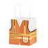 Construction Party Vest Shaped Paper Treat Bags | Set 6
