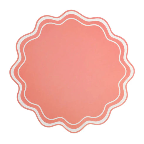 Coral Paper Table Placemats | Set 12