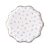 Blue Gingham Floral & Bows Paper Plates | Costal Pretty Collection | Package 8