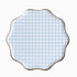Blue Gingham Floral & Bows Paper Plates | Costal Pretty Collection | Package 8