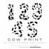 Number 2 Balloons | Black and White Cow Print | 36 INCH