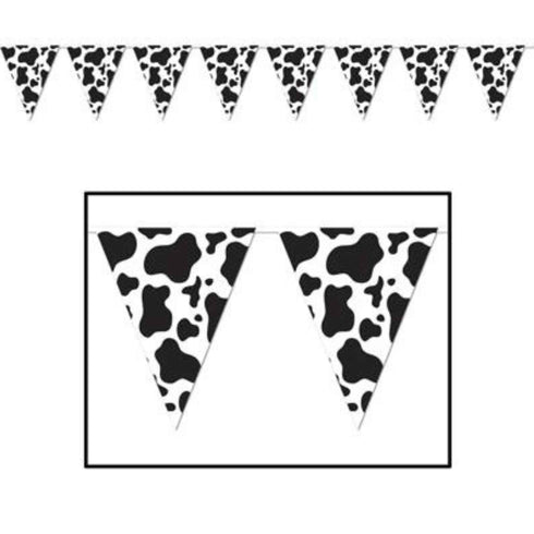 Cow Print Pendant Banner | 12 Feet