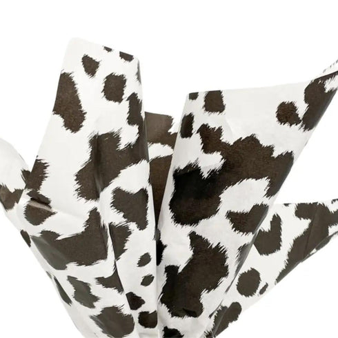 Cow Print Tissue Paper | 19.75 x 27.5 Inches | Package 10 or 25