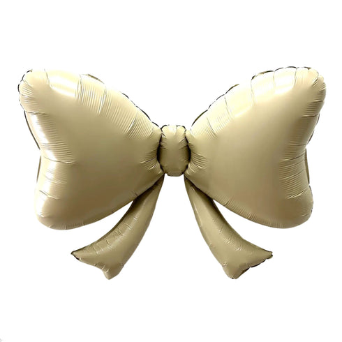 Cream Bow Foil Balloons | 40 Inch
