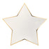 Cream Gold Star Paper Party Plates | Package 8 | 2 Sizes
