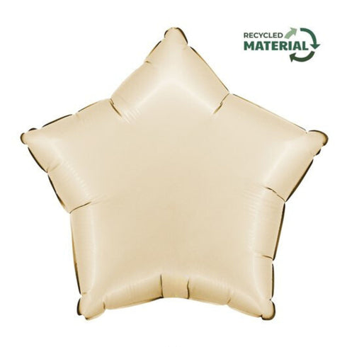 Star Shape Foil Balloons | Satin Cream | 18 Inch