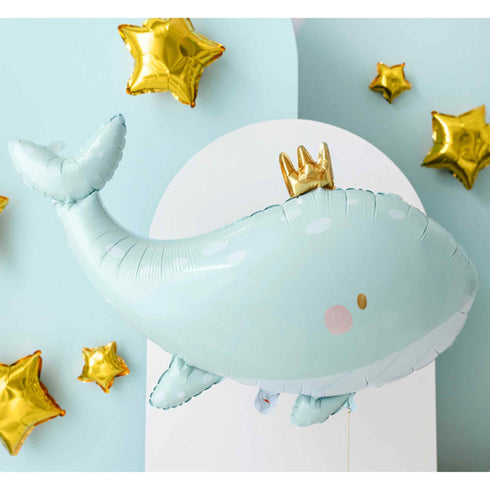 Sweet Blue Whale Foil Balloons | 30 INCH