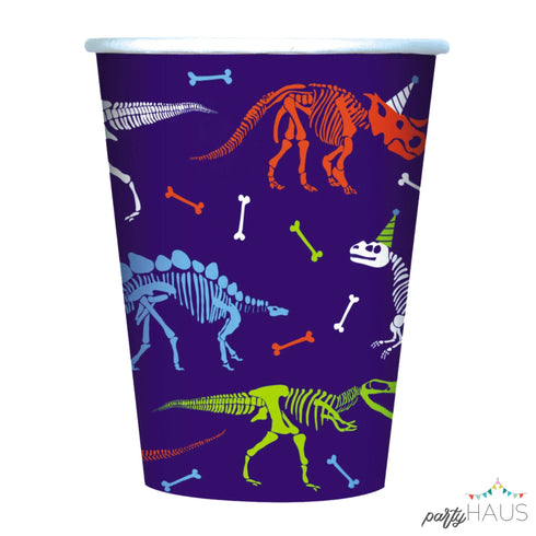 Dinosaur Dino-Mite Birthday Party Paper Cups | Package 8 | 12 oz