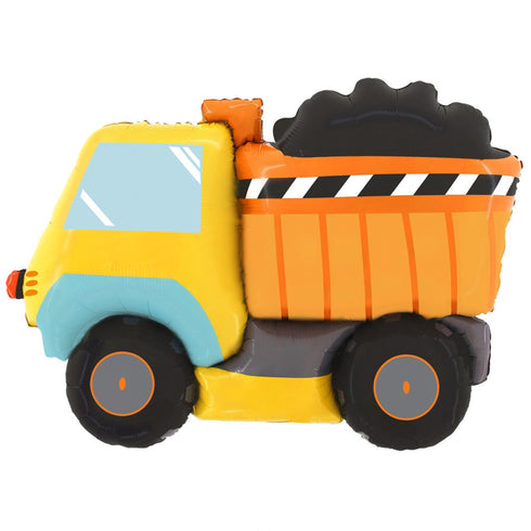 Cool Construction Party Dump Truck Balloon | 35 Inch