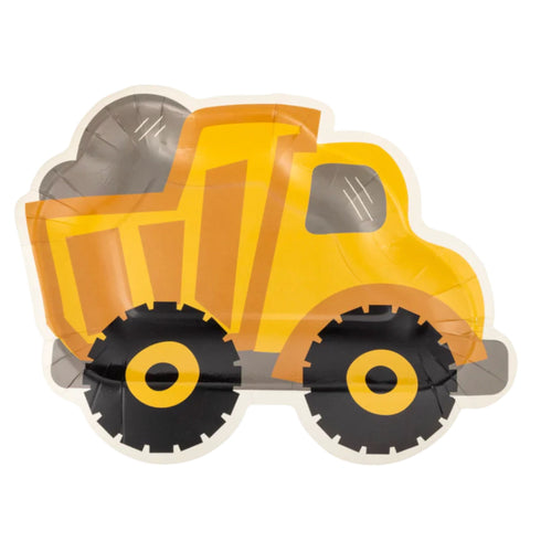 Dump Truck Construction Party Paper Plates | Set 8