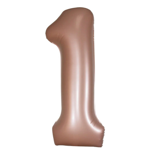 Dusty Rose Number 1 Balloons | 34 Inch